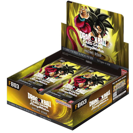 Booster Box FB03 | Raging Roar | Fusion World | DRAGON BALL | Inglés