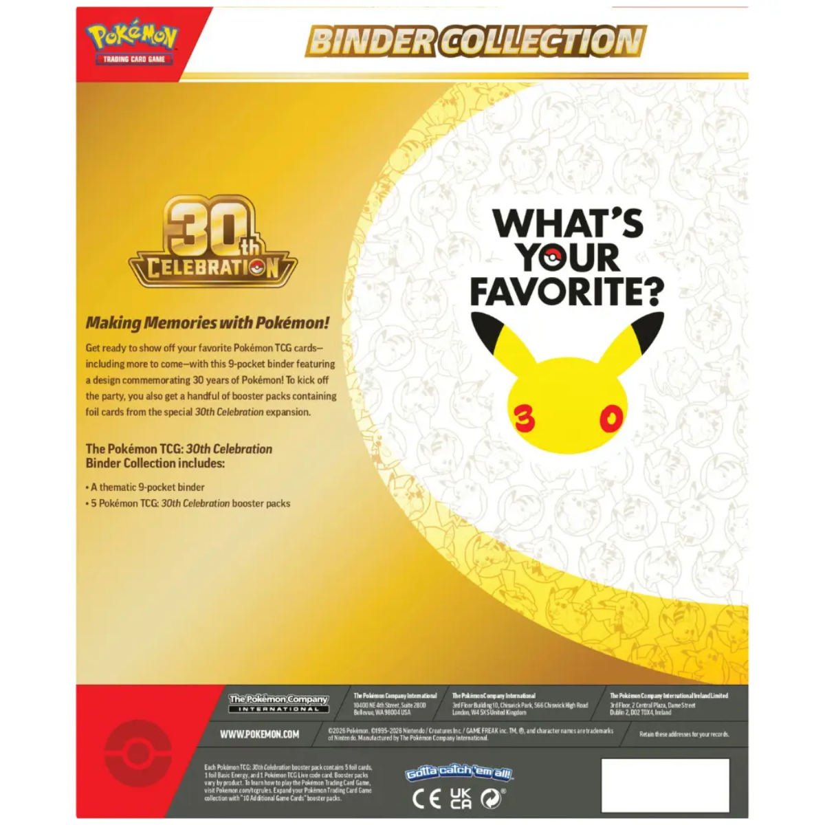 30th Celebration Binder Collection (Preventa)
