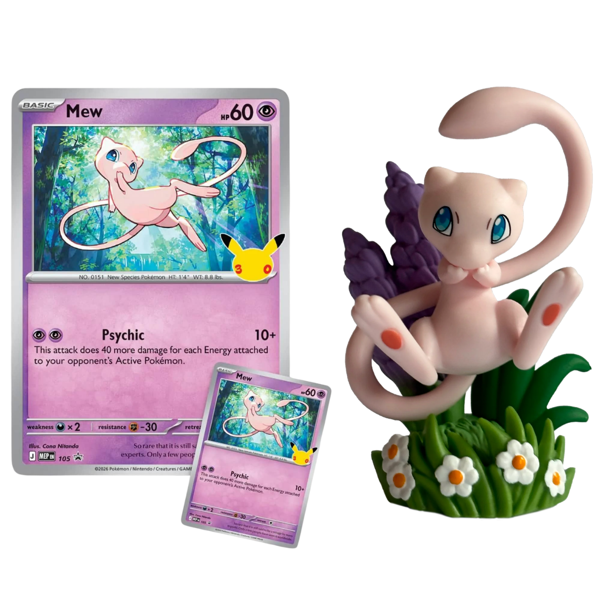 30th Celebration Collection Figurine - Mew / Mewtwo (Précommande)