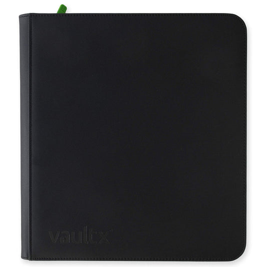 Álbum XL Vault X de 12 bolsillos - Negro | Exo-Tec Zip Binder | 624 bolsillos