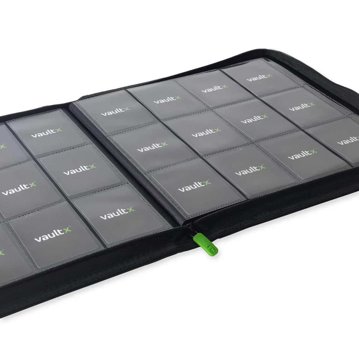 Álbum XL Vault X de 12 bolsillos - Verde Bosque | Exo-Tec Zip Binder | 624 bolsillos