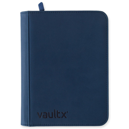 Álbum Vault X de 4 bolsillos - Azul Marino | Exo-Tec Zip Binder | 160 bolsillos