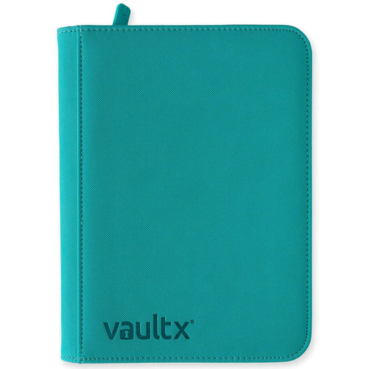 Álbum Vault X de 4 bolsillos - Azul Océano | Exo-Tec Zip Binder | 160 bolsillos