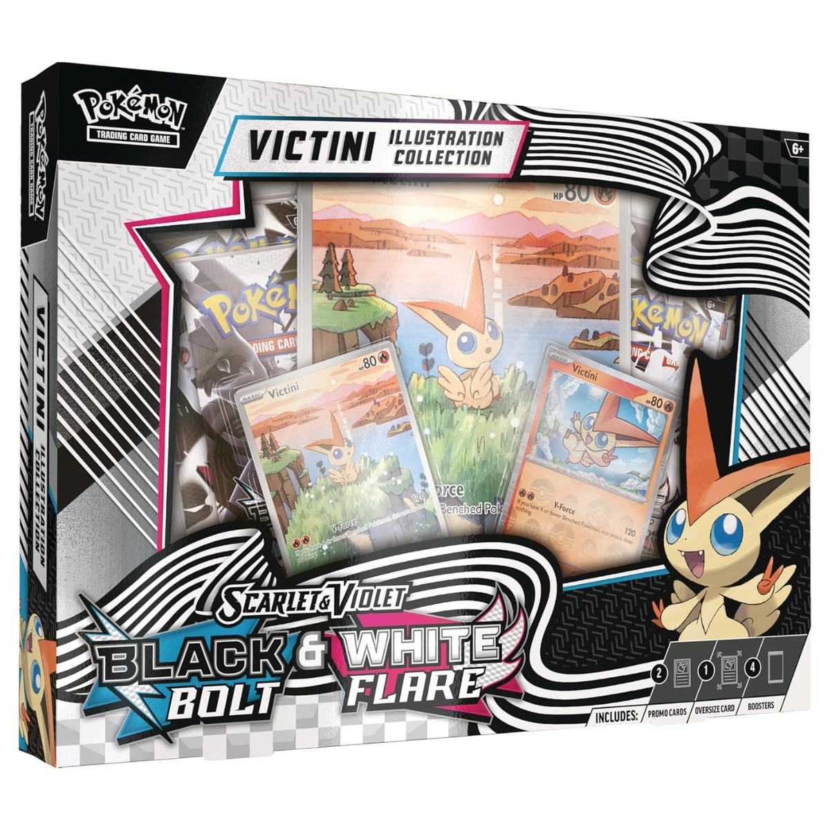 Black Bolt et White Flare Collection Illustration Victini d'Unys