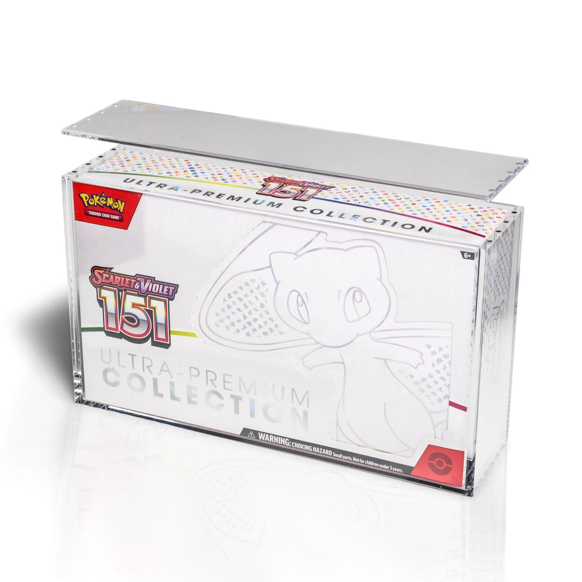 Boîte acrylique magnétique pour Ultra Premium 151, Mega Charizard et Terapagos | The Acrylic Box