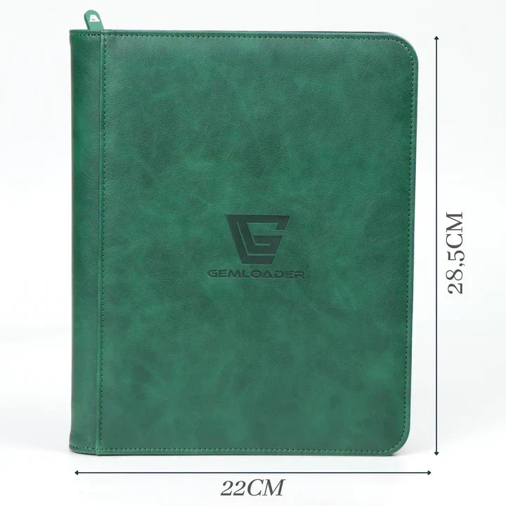 Álbum Premium de 4 bolsillos para Toploaders - Verde | GEMLOADER | 112 bolsillos
