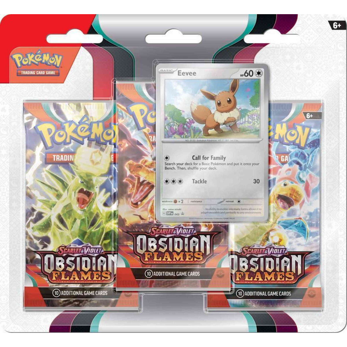 Obsidian Flames: 3-Pack Blister - Eevee