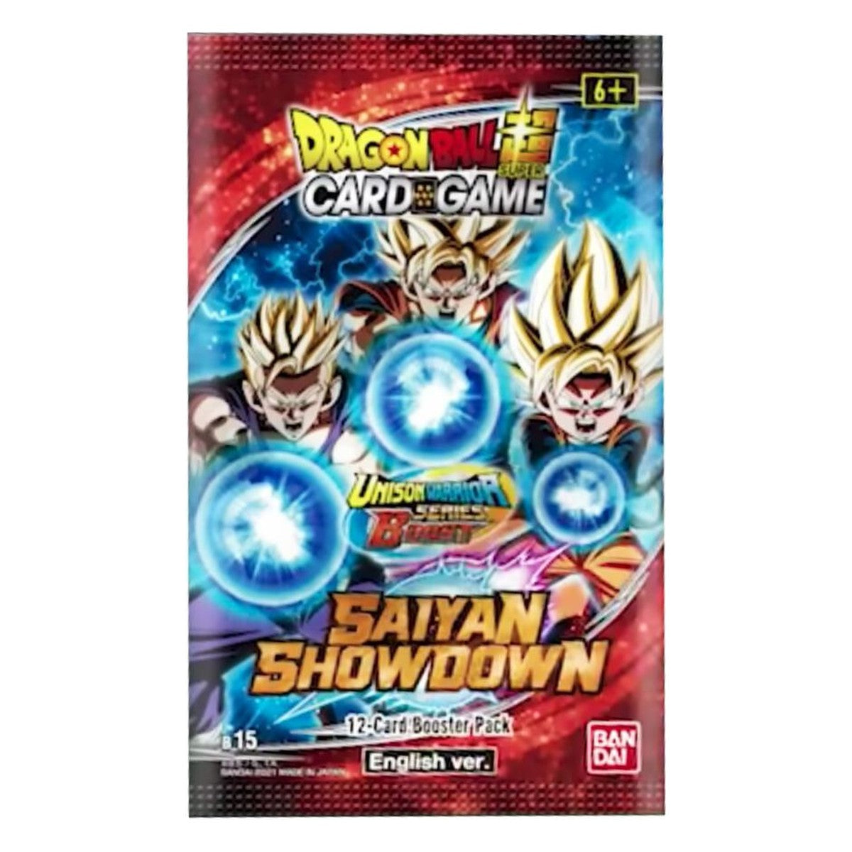 B-15 Booster Pack | Saiyan Showdown | DRAGON BALL | Inglés