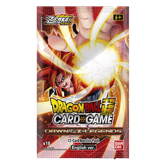 B-18 Booster Pack | Dawn of the Z-Legends | DRAGON BALL | Inglés