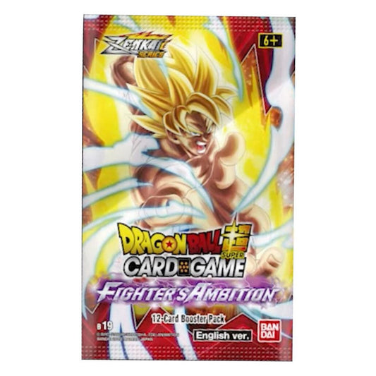 B-19 Booster Pack | Fighter's Ambition | DRAGON BALL | Inglés