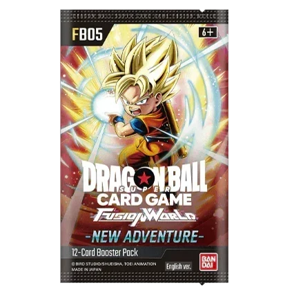 FB05 Booster Pack | New Adventure | Fusion World | DRAGON BALL | Inglés