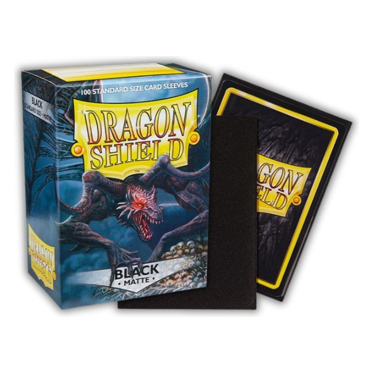 Fundas Dragon Shield Matte – Negro (100 uds.) | Tamaño Estándar