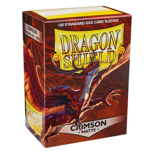 Fundas Dragon Shield Matte – Crimson (100 uds.) | Tamaño Estándar