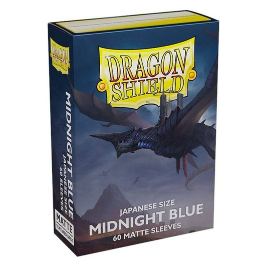 Fundas Dragon Shield Matte – Midnight Blue (60 uds.) | Tamaño Japonés