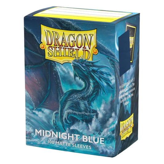 Fundas Dragon Shield Matte – Midnight Blue (100 uds.) | Tamaño Estándar
