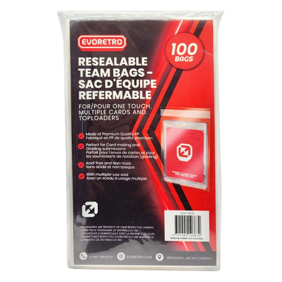 Bolsas Resellables Evoretro para Slabs Gradeados (100 uds.)