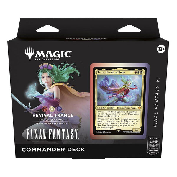 FINAL FANTASY Commander Deck - FINAL FANTASY VI Revival Trance | MAGIC: THE GATHERING | Inglés