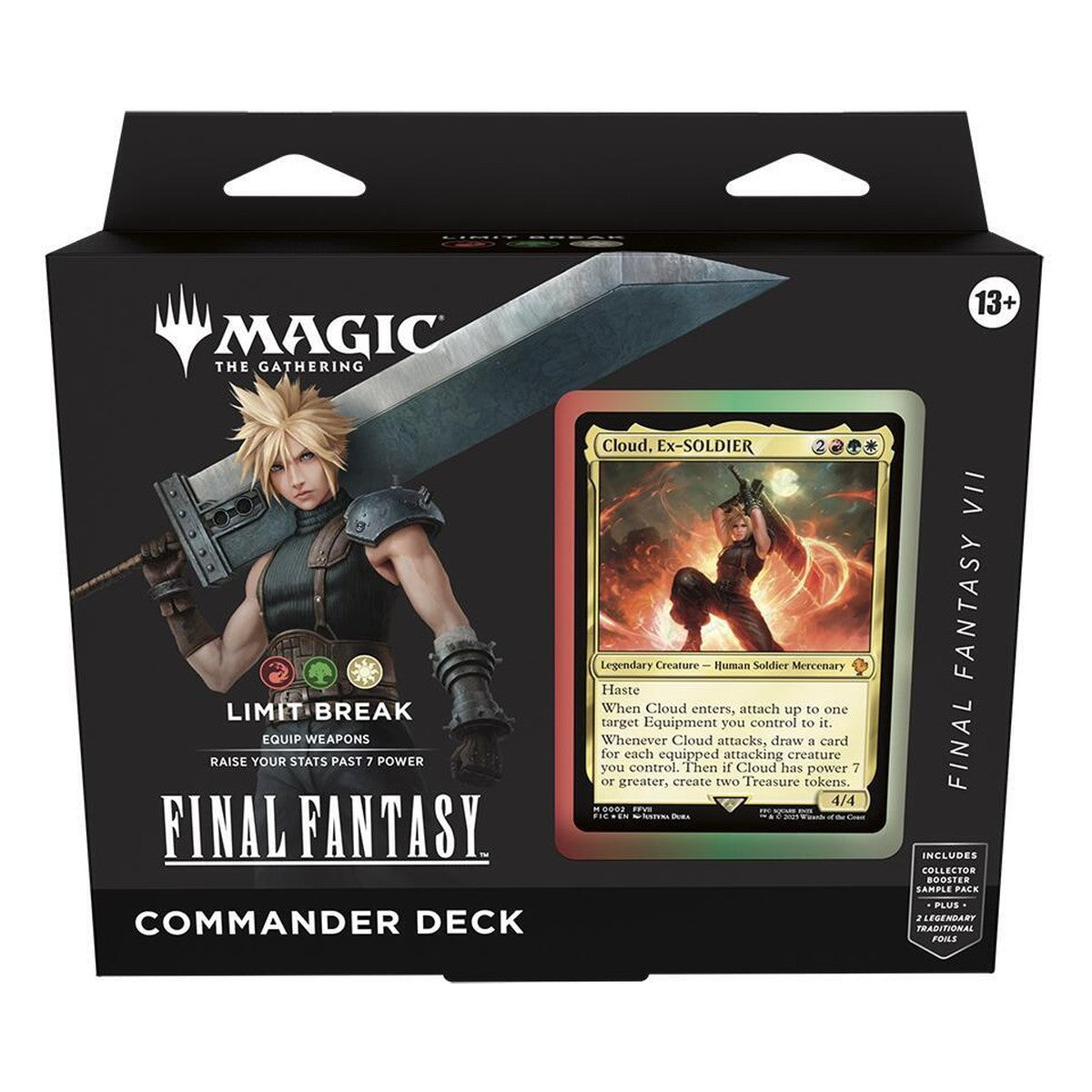 FINAL FANTASY Commander Deck - FINAL FANTASY VII Limit Break | MAGIC: THE GATHERING | Inglés