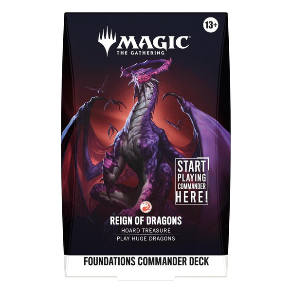 Foundations Commander Deck - Reign of Dragons | MAGIC: THE GATHERING | Inglés (Preventa)
