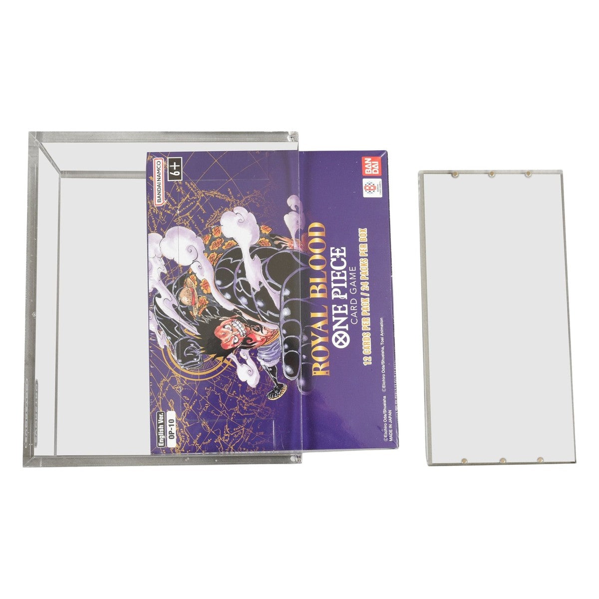 Caja Expositora Acrílica Evoretro para Booster Box de One Piece Card Game (Inglés)