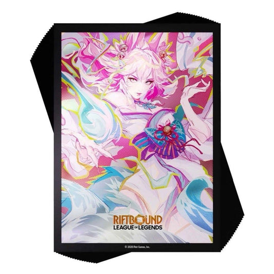 Fundas Oficiales Riftbound Spiritforged – Ahri (100 uds.)