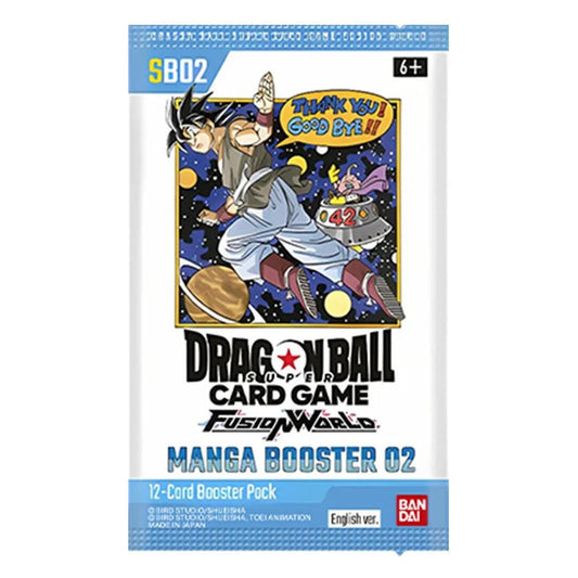 SB02 Booster Pack | Manga Booster 02 | Fusion World | DRAGON BALL | Inglés