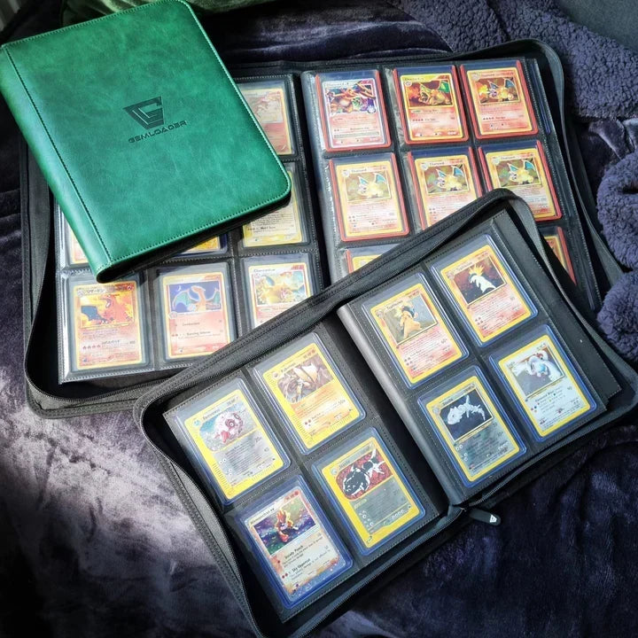 Álbum Premium de 4 bolsillos para Toploaders - Verde | GEMLOADER | 112 bolsillos