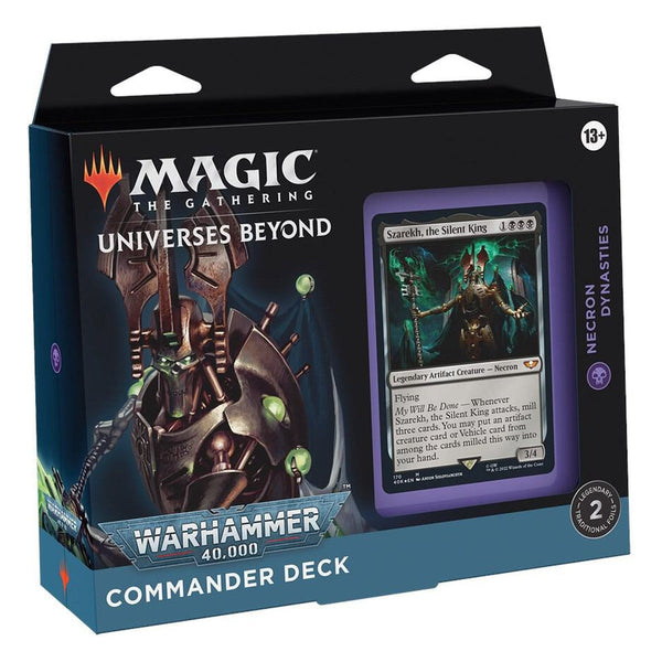 Warhammer 40,000 Commander Deck - Necron Dynasties | MAGIC: THE GATHERING | Inglés