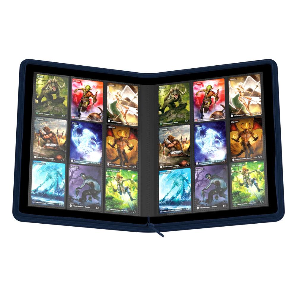 Carpeta de 9 bolsillos para 360 cartas, XenoSkin con cremallera - Gris | Ultimate Guard